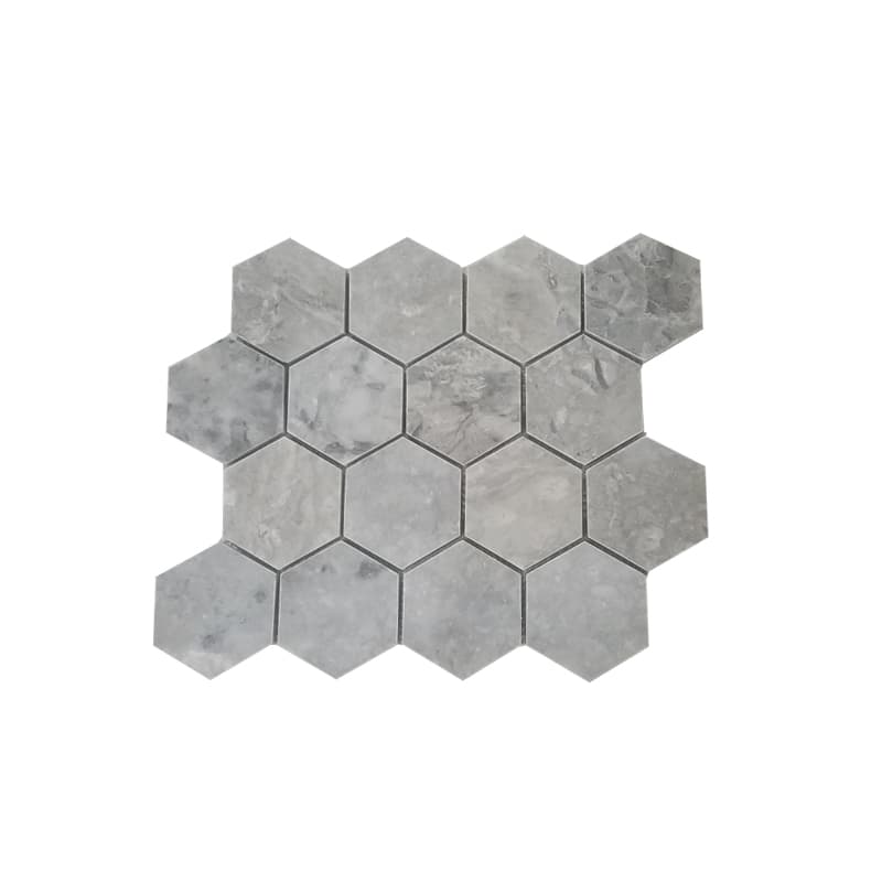 Đá Mosaic Hex 3" Ghi
