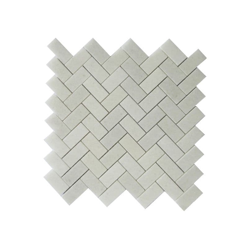 Đá Mosaic Xương Cá 23x48 Trắng Muối