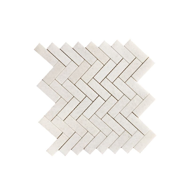 Đá Mosaic Xương Cá 25x75 Trắng Muối