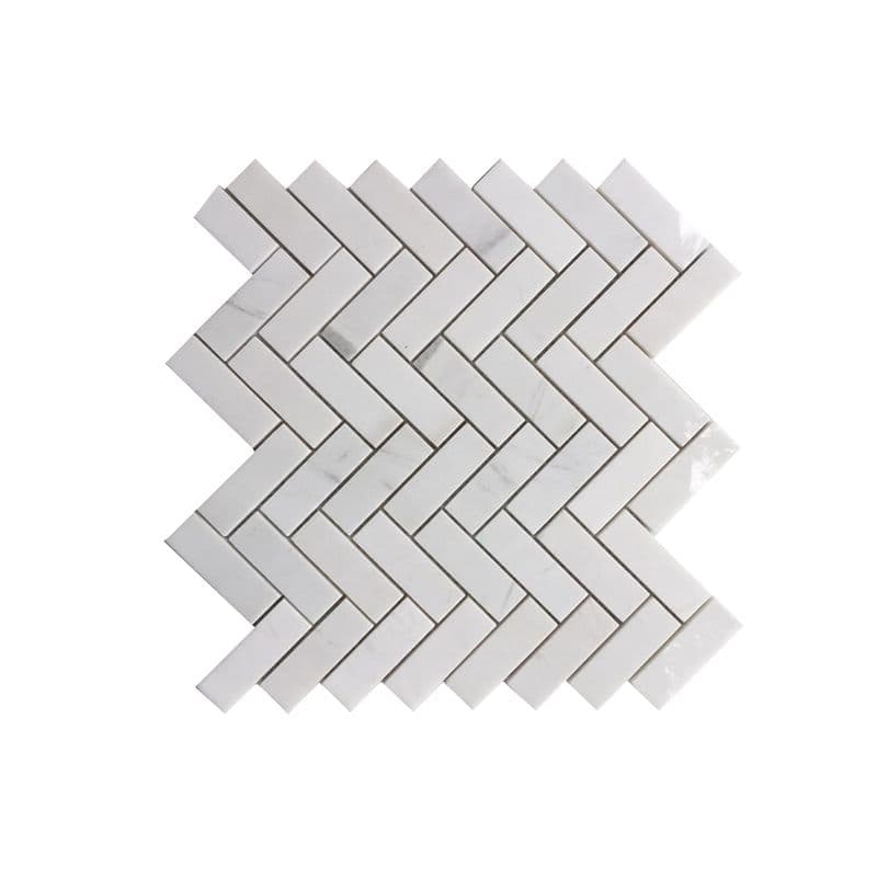 Đá Mosaic Xương Cá 25x75 Trắng Sữa
