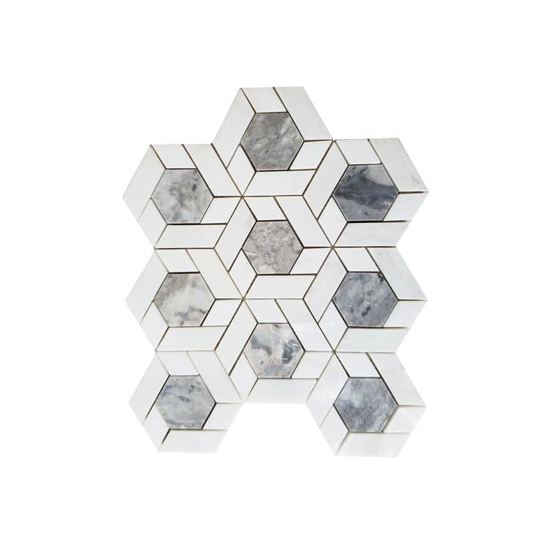Đá Mosaic Hoa Lục Giác Nhỏ
