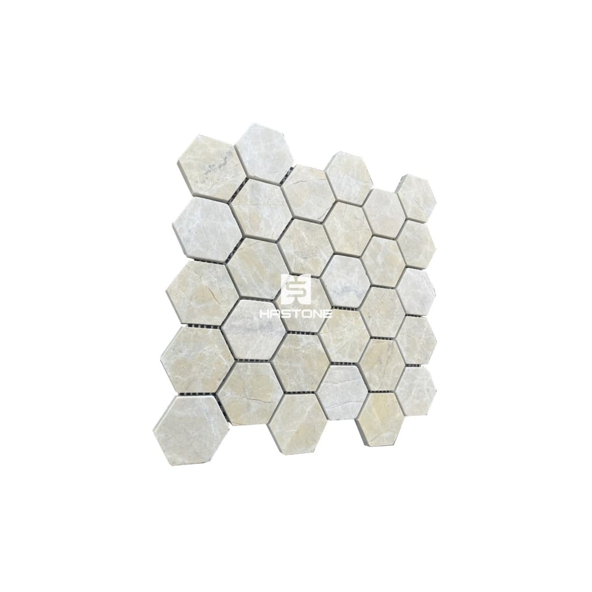 Đá Mosaic Hex 2'' Vàng Chanh Honed