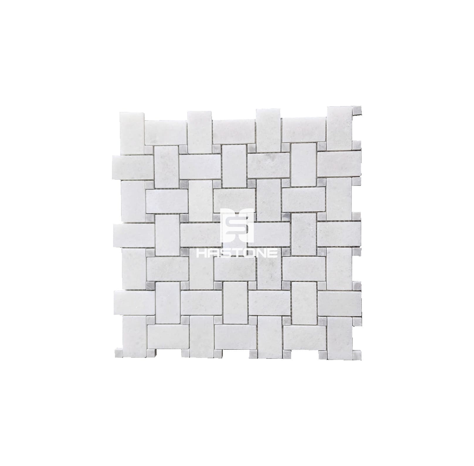 Đá Mosaic Niles Trắng Muối YB Điểm Ghi Nhạt Bóng