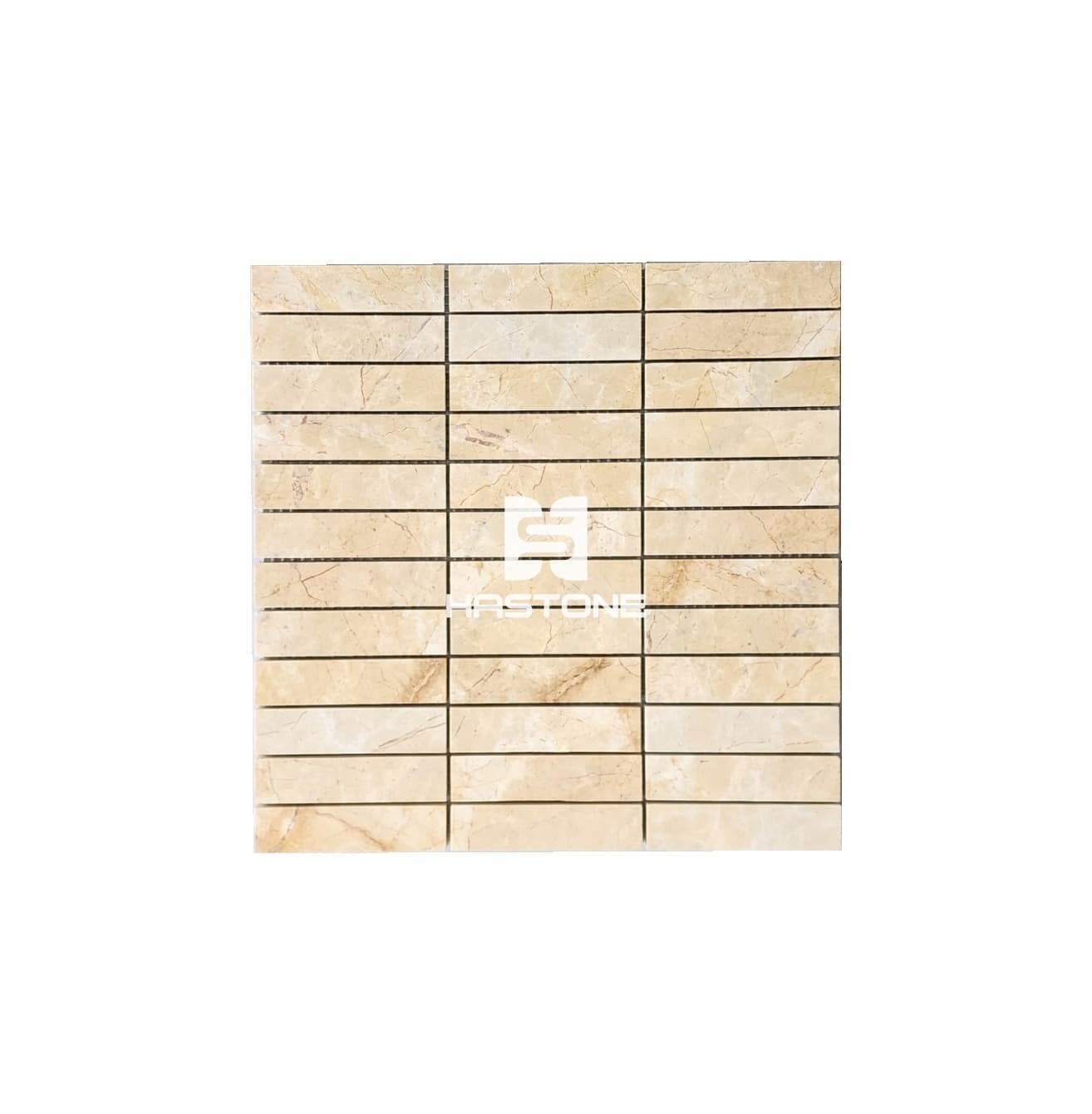 Đá Mosaic Thẻ 23x98 Vàng Chanh Honed